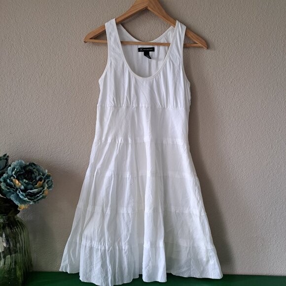 💚INC Concepts Simple Tiered 100% Cotton Sleeveless Dress in Size 2 - Picture 1 of 8